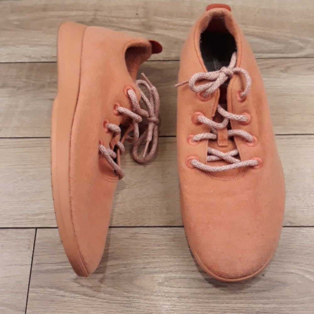 ALLBIRDS WR Wool Runners‎ Pink Weave Sz 12 Mens Running Sneakers Shoes RARE